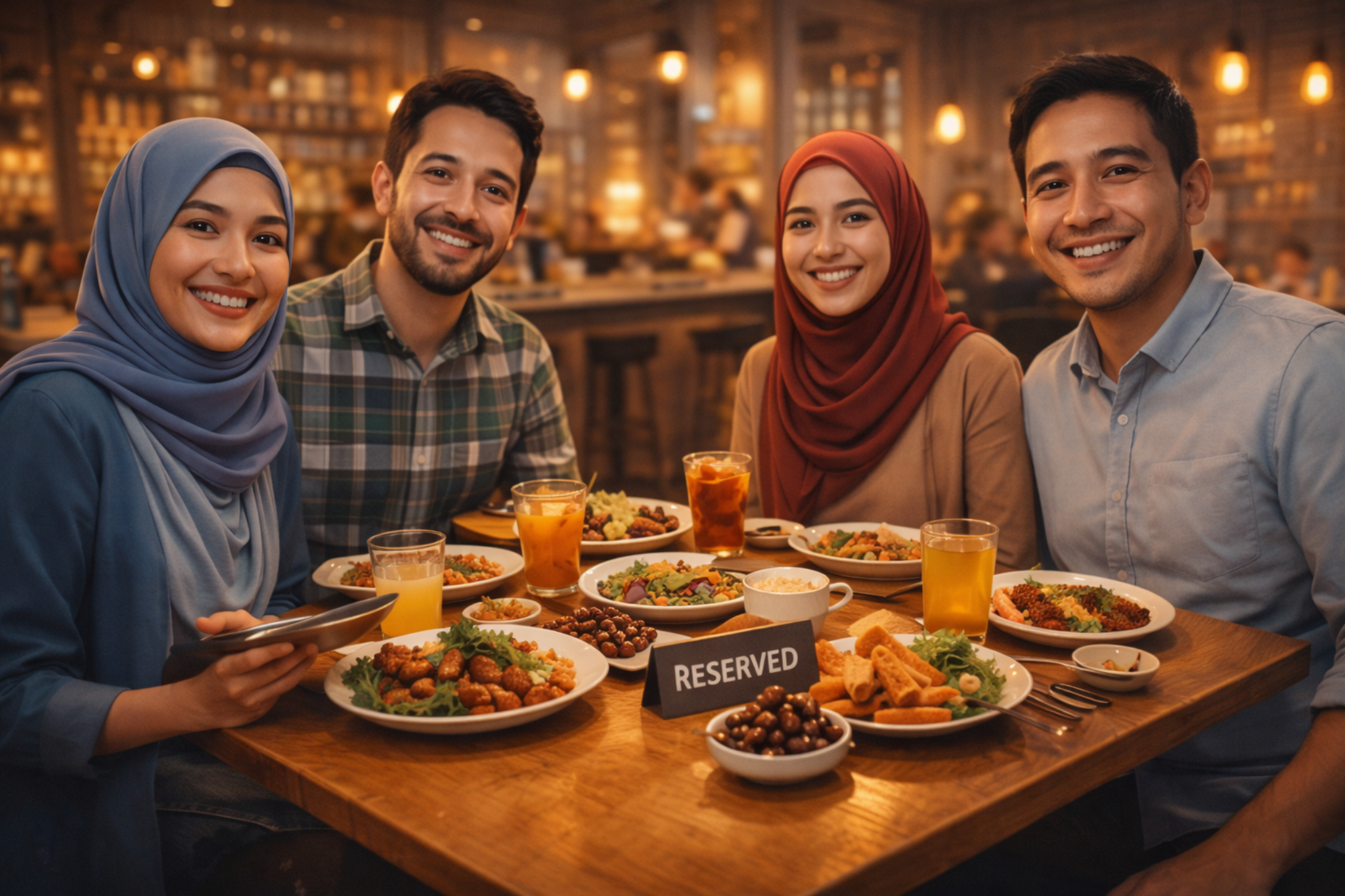 Pelanggan gembira dengan meja reserved